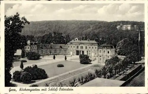 Ak Gera in Thüringen, Küchengarten, Schloss Osterstein