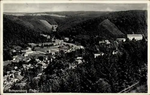 Ak Schwarzburg in Thüringen, Panorama