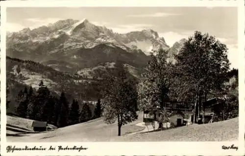 Ak Garmisch Partenkirchen in Oberbayern, Almrestauration Gschwandnerbauer