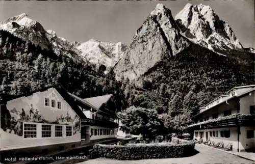 Ak Hammersbach Grainau Oberbayern, Hotel Höllentalklamm