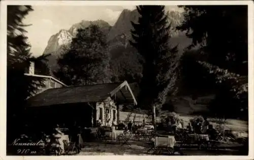 Ak Obergrainau Grainau in Oberbayern, Neuneralm, Waxensteine