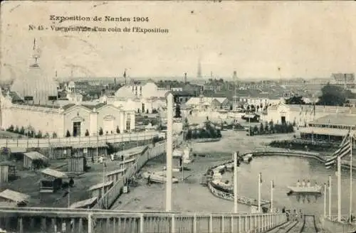 Ak Nantes Loire Atlantique, Exposition de Nantes 1904, Vue gnerale d'un coin de l'Exposition