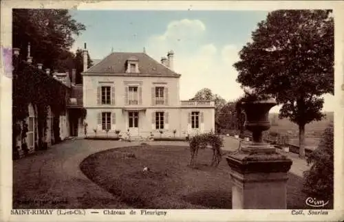 Ak Saint Rimay Loir et Cher, Chateau de Fleurigny