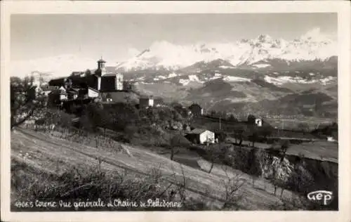 Ak Corenc Isère, Gesamtansicht, Chaine de Belledonne