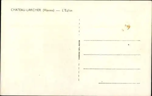 Ak Chateau-Larcher, Kirche