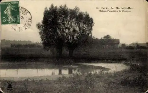 Ak Marly le Roi Yvelines, Foret, Maison Forestiere du Compas