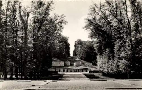 Ak Marly le Roi Yvelines, L'Escalier de l'Allee du Belvedere, Ruinen Chateau Royal