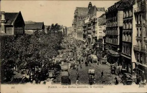 Ak Paris I Île de la Cité, Les Halles centrales, le Carreau