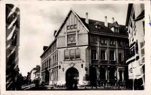 Ak Beauvais Oise, nouvel Hotel des Postes