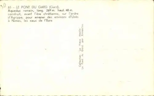 Ak Uzès Gard, Pont du Gard