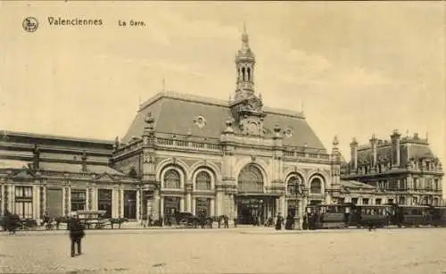 Ak Valenciennes Nord, Blick auf den Bahnhof