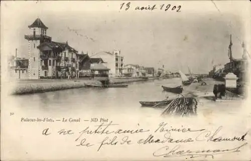 Ak Palavas les Flots Hérault, Kanal