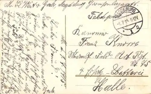 Ak Magdeburg, Breiteweg, Geschäft Rudolf Mosse, Straßenbahnen