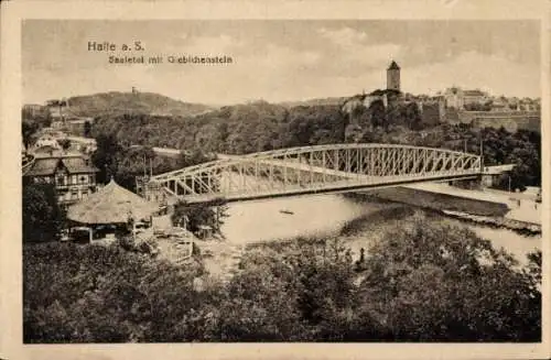 Ak Halle an der Saale, Saaletal, Giebichenstein