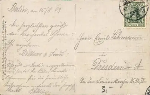 Ak Berlin Mitte, Friedrichstraße, Bahnhof, Lok