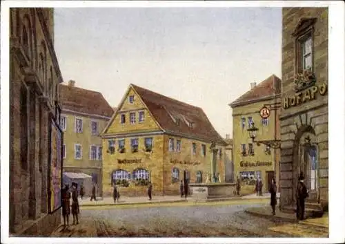 Künstler Ak Schmitz, Hans, Bayreuth in Oberfranken, Sternplatz, Hofapotheke