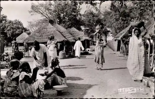 Ak Types africains, afrikanischer Dorfbewohner