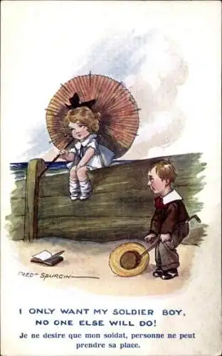 Künstler Ak Spurgin, Fred, I only want my soldier boy