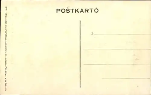 Künstler Ak Jean-Robert, Esperanto, L. Poncet, Journal du Creusot, Karikatur