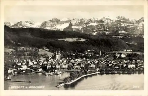 Ak Bregenz am Bodensee Vorarlberg, Gesamtansicht