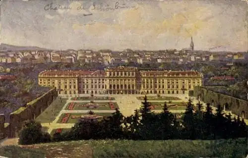 Künstler Ak Wien 13 Hietzing, Schloss Schönbrunn