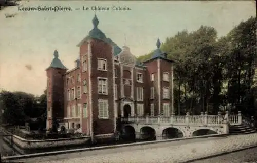 Ak Sint-Pieters-Leeuw Flämisch-Brabant, Chateau Colonia