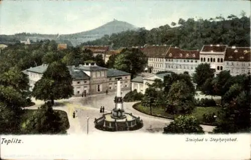 Ak Teplice Teplitz Region Aussig, Steinbad, Stephansbad