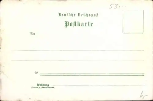 Litho Bad Godesberg Bonn am Rhein, Gesamtansicht, Die Godesburg, Kurfürstenstraße