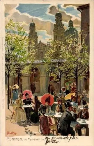 Künstler Litho Hey, Paul, München, Hofgarten