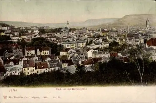 Ak Jena in Thüringen, Blick von der Bismarckhöhe auf die Stadt