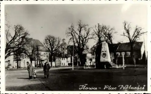 Foto Ak Opole Oppeln Schlesien, Freiheitsplatz, Denkmal