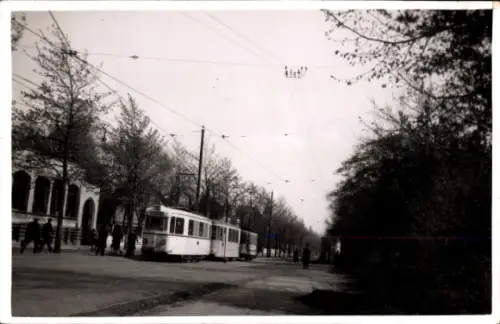 Foto Hannover Herrenhausen, Straßenbahn, Haltestelle Parkhaus Nienburger Straße