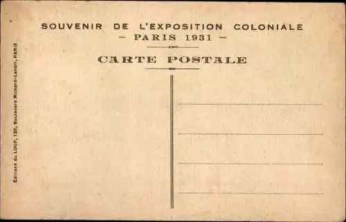 Künstler Ak Exposition Coloniale Paris 1931, Le Demenagement, Kamel, Rind, Pferd