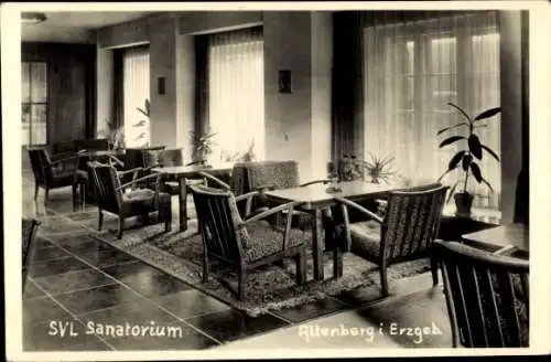 Ak Altenberg im Osterzgebirge, Das SVL Sanatorium, Innenansicht