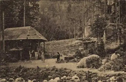 Ak Oybin in Sachsen, Waldtheater, Versunkene Glocke