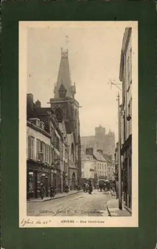 Ak Amiens Somme, Rue Saint-Leu