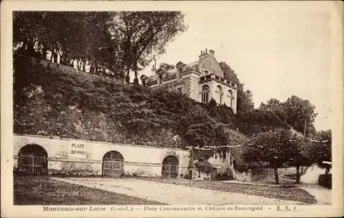 Ak Montlouis Indre et Loire, Place Courtemanche, Chateau de Beauregard