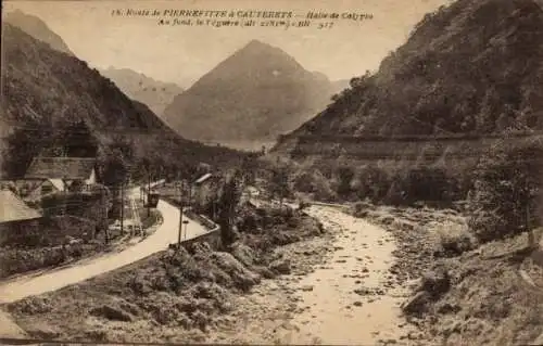 Ak Cauterets Hautes Pyrénées, Route de Pierrefitte, Halle de Calypso