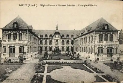 Ak Dreux Eure et Loir, Hopital Hospice, Batiment Principal, Chirurgie Medecine