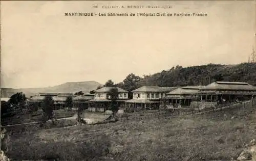 Ak Fort de France Martinique, Zivilkrankenhausgebäude