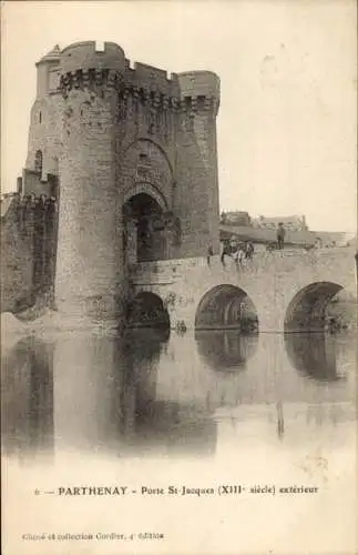 Ak Parthenay Deux Sèvres, Porte St-Jacques