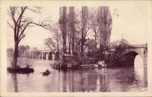 Ak Poissy Yvelines, Seine, Le Bras Migenaux