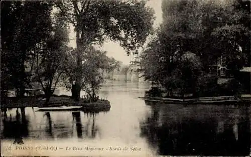 Ak Poissy Yvelines, Seine, Le Bras Migneaux