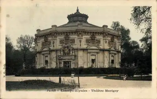 Ak Paris VIIIe Élysée, Champs-Elysées, Theater Marigny