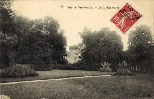 Ak Rambouillet Yvelines, Park, Jardin neuf