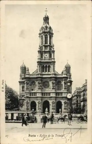 Ak Paris IX, Eglise de la Trinité