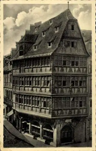 Ak Strasbourg Straßburg Elsass Bas Rhin, Altes Haus