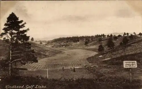 Ak Hindhead Surrey England, Golf Links