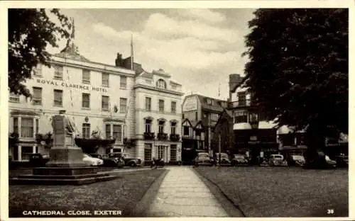 Ak Exeter Devon England, Cathedral Close, Royal Clarence Hotel