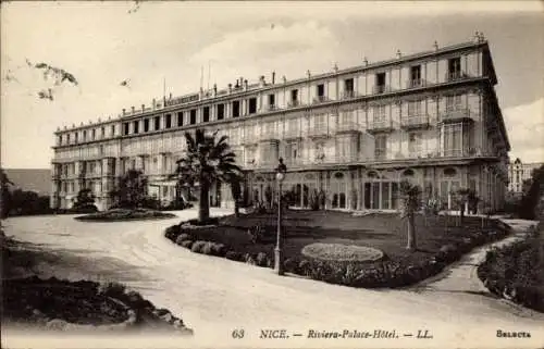 Ak Nice Nizza Alpes Maritimes, Riviera-Palace-Hotel
